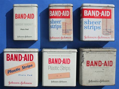 how much are metal bandaid boxes worth|vintage metal band aids.